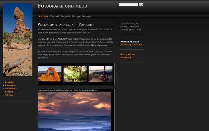 Ekraanipilt saidist fotografie-ml.de