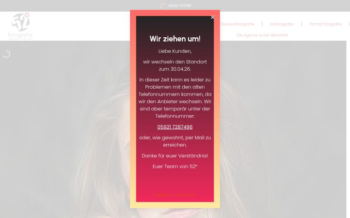 Screenshot of fotografie-nordhorn.de