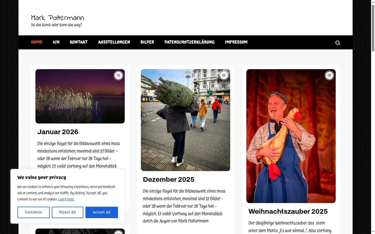 Screenshot tal-banner tal-kunsens muri qabel kwalunkwe interazzjoni