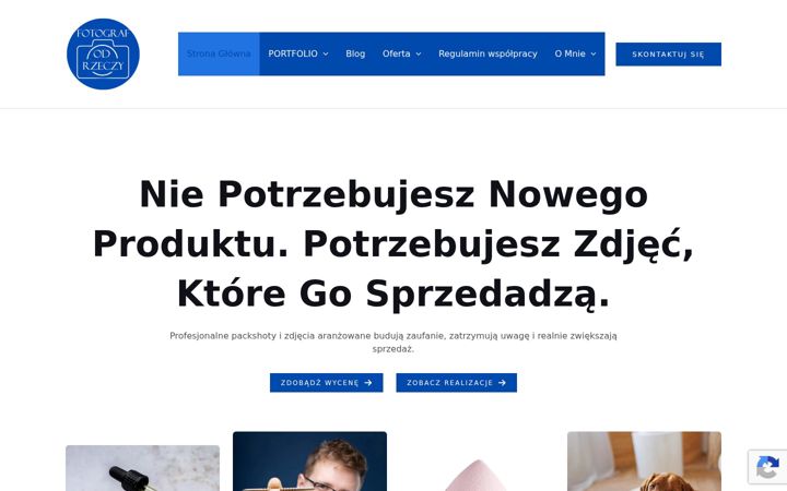 Screenshot of fotografodrzeczy.pl