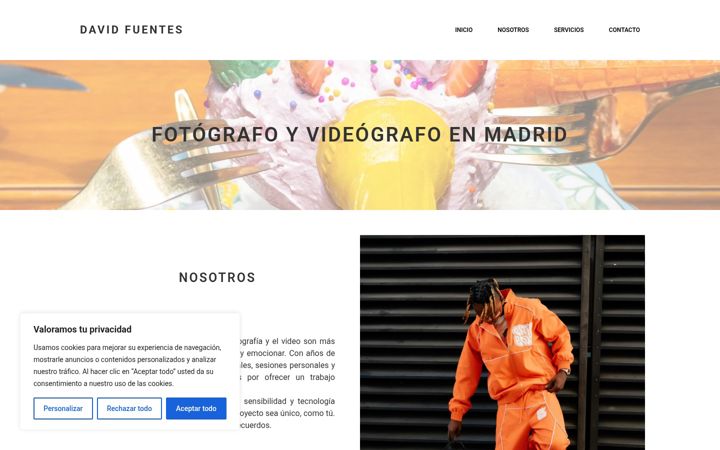 Skärmbild av fotografoyvideagrafo.es