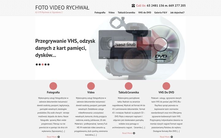 Screenshot of fotografrychwal.pl