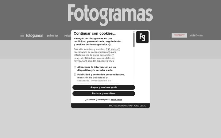 Captura de ecrã de fotogramas.es