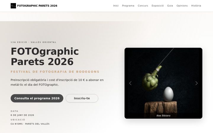 Screenshot of fotographicparets.com