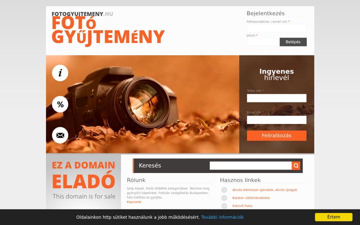 Screenshot of fotogyujtemeny.hu
