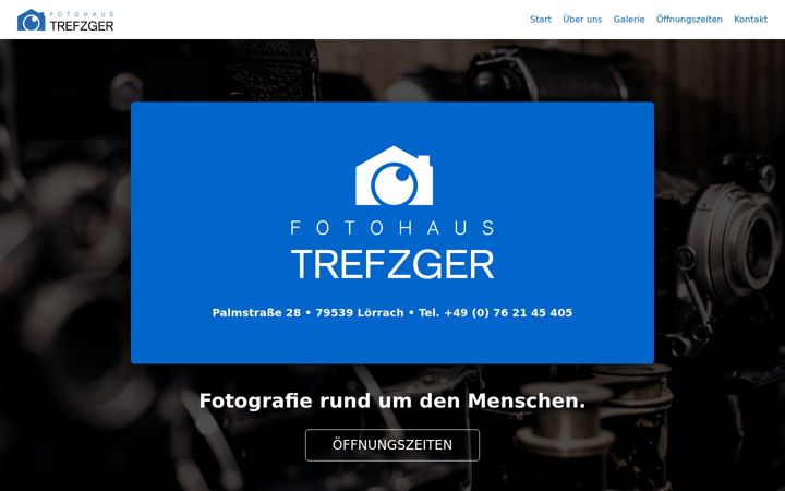 Screenshot of fotohaustrefzger.de