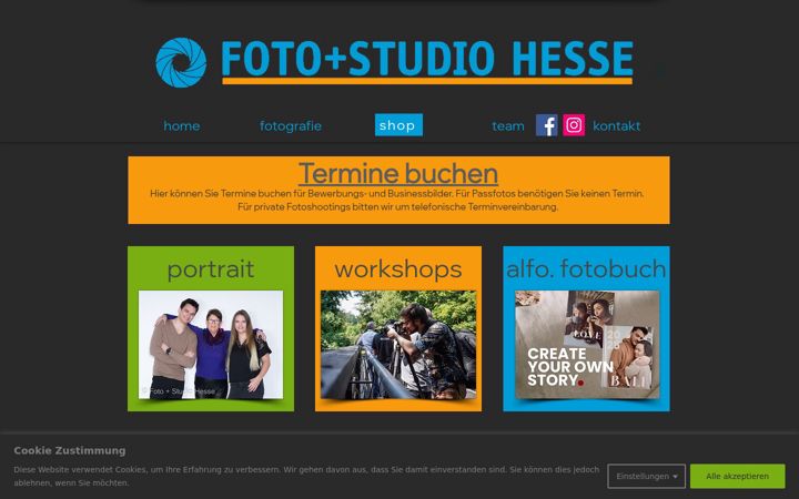 Snimka zaslona za fotohesse.de
