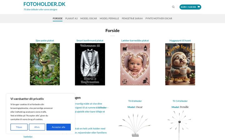Screenshot of fotoholder.dk