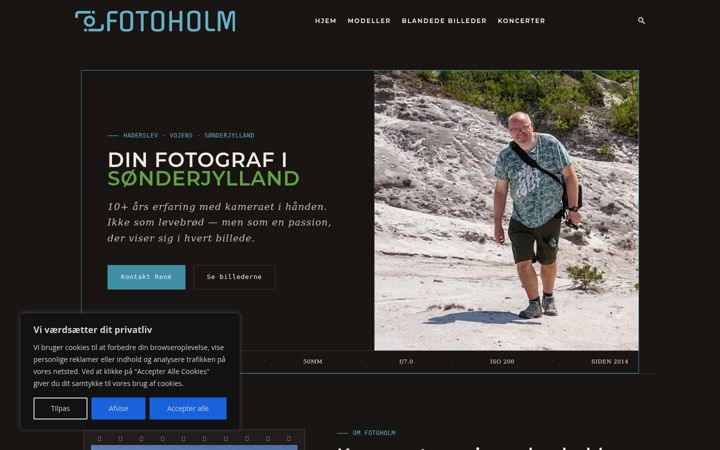 Screenshot of fotoholm.dk