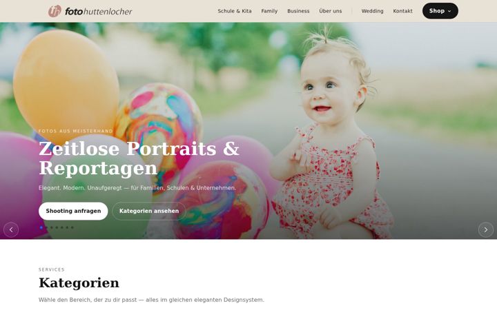 Screenshot of fotohuttenlocher.de