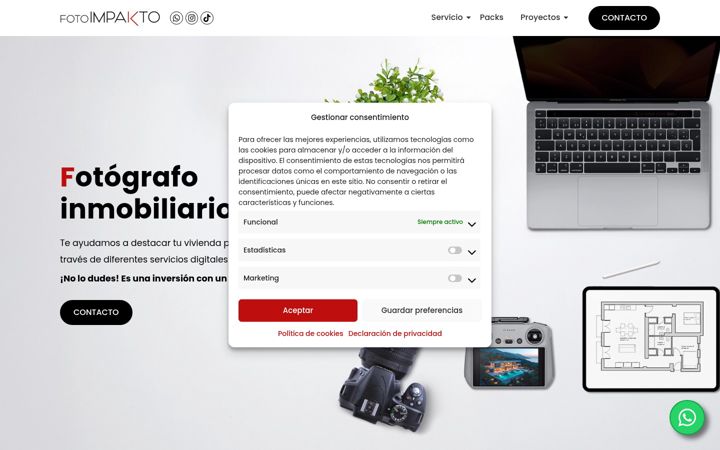Screenshot of fotoimpakto.es