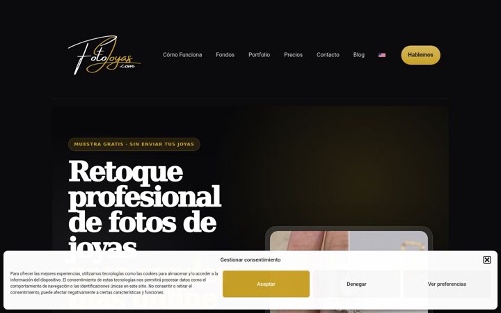 Screenshot of fotojoyas.com