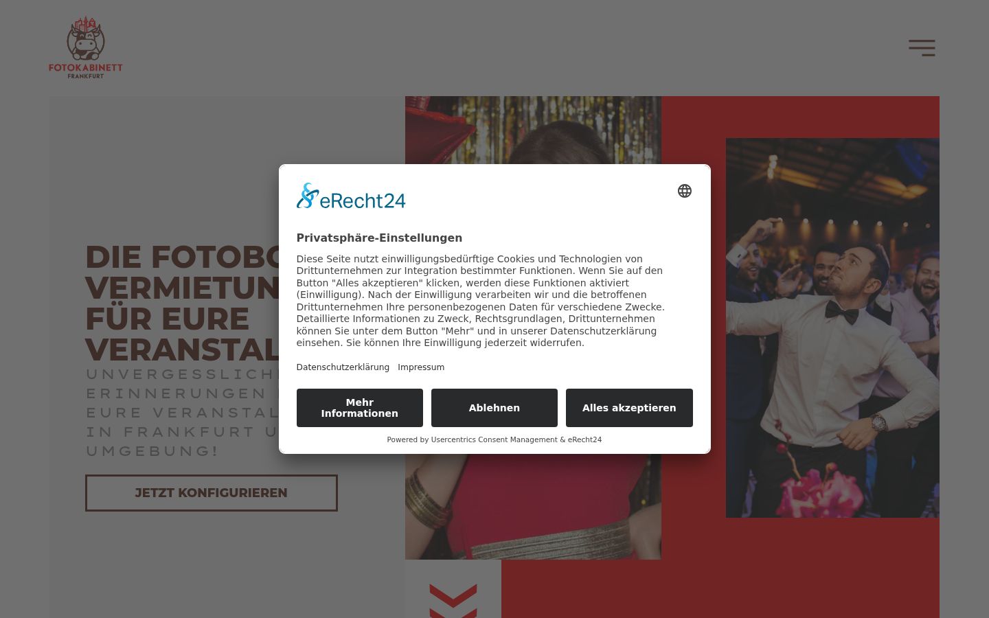 Screenshot van de toestemmingsbanner zoals getoond vóór enige interactie