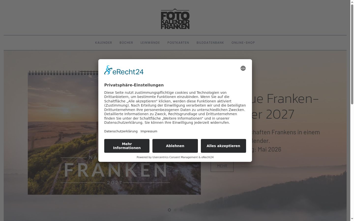 Screenshot tal-banner tal-kunsens muri qabel kwalunkwe interazzjoni