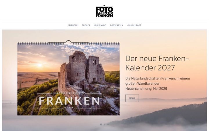 Screenshot of fotokalender-franken.de