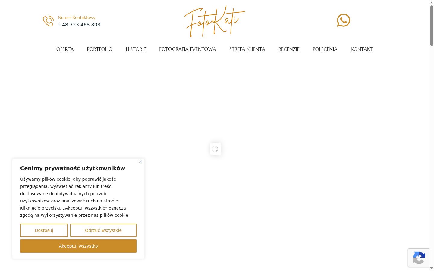 Captura de pantalla del banner de consentimiento mostrado antes de cualquier interacción