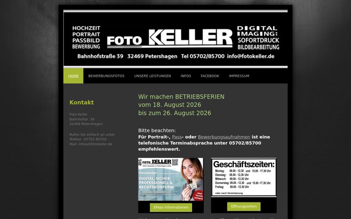 Screenshot of fotokeller.de