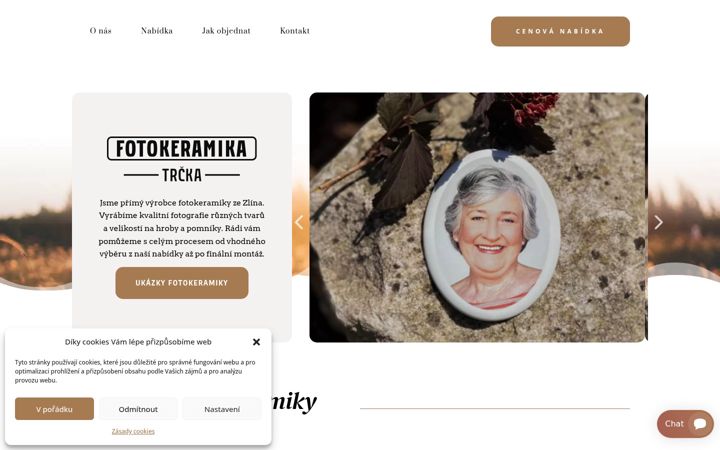 Screenshot of fotokeramikatrcka.cz