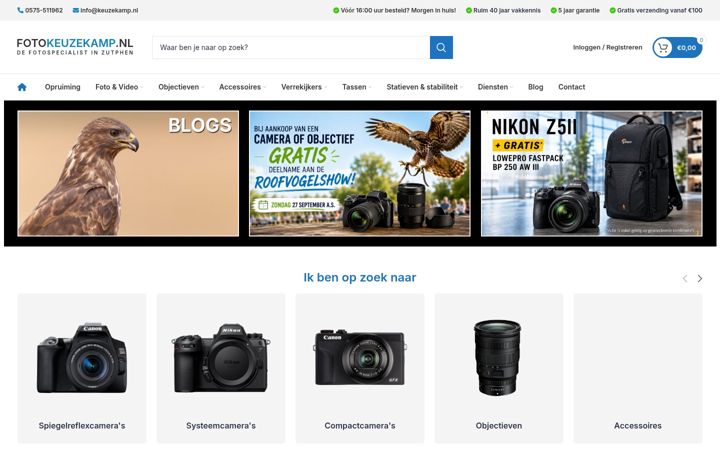 Screenshot of fotokeuzekamp.nl