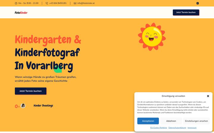 Screenshot of fotokinder.at