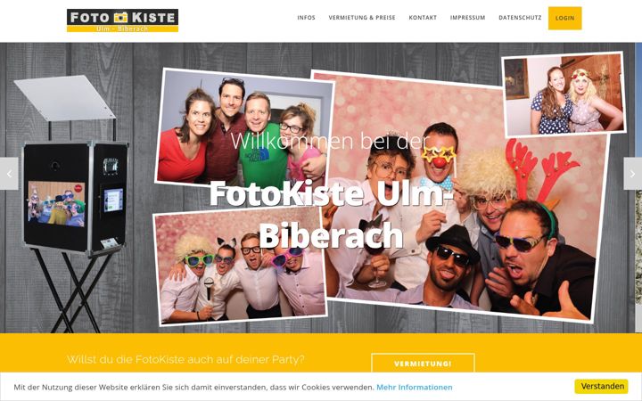 Snimka zaslona za fotokiste-biberach.de