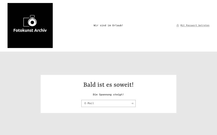 Screenshot of fotokunst-archiv.com