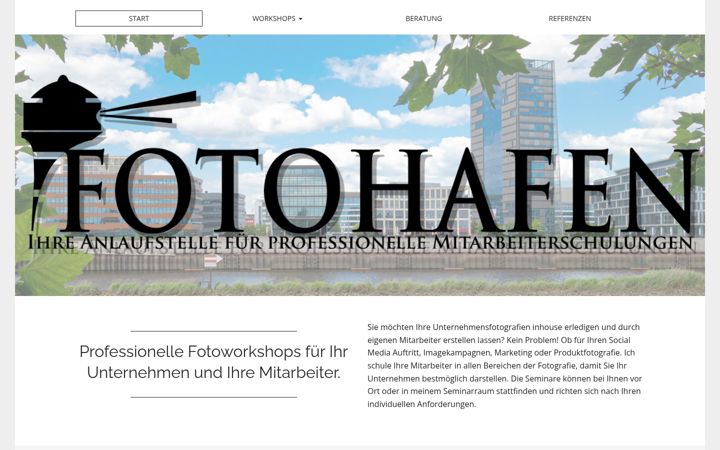 Screenshot of fotokurs-unternehmen.de
