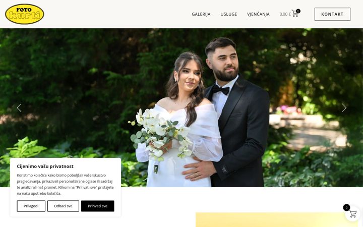 Screenshot of fotokurti.com