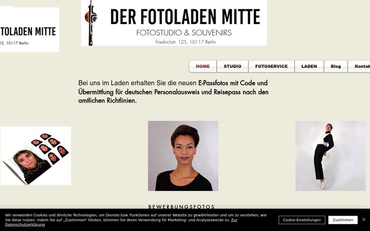 Screenshot of fotoladen-berlin-mitte.de