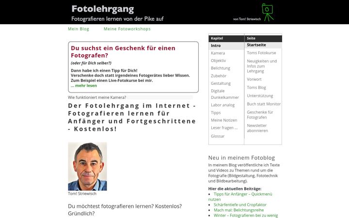 Captura de ecrã de fotolehrgang.de