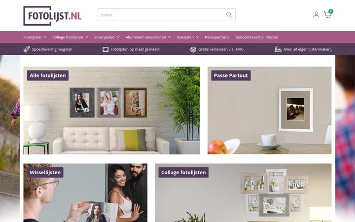 Screenshot of fotolijst.nl