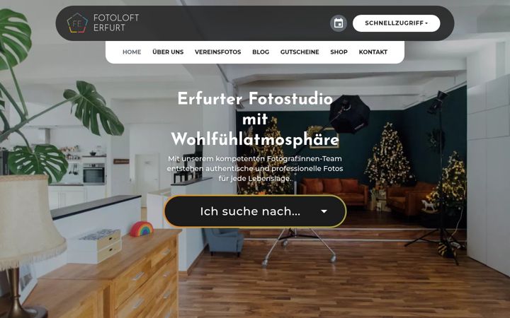 Ekraanipilt saidist fotoloft-erfurt.de