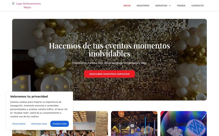Screenshot of fotoloveventos.com