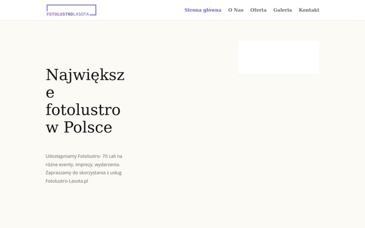 Screenshot of fotolustro-lasota.pl