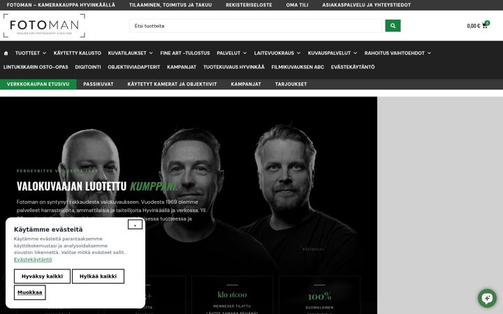 Screenshot of fotoman.fi