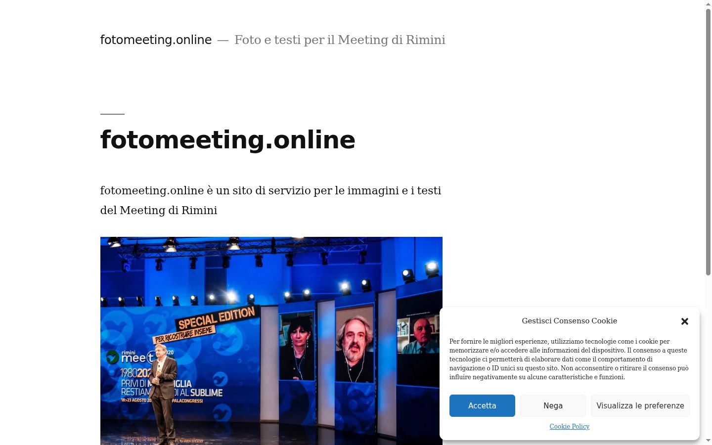 Capture d'écran de la bannière de consentement affichée avant toute interaction