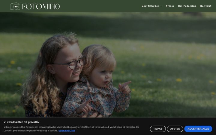 Screenshot of fotomino.dk