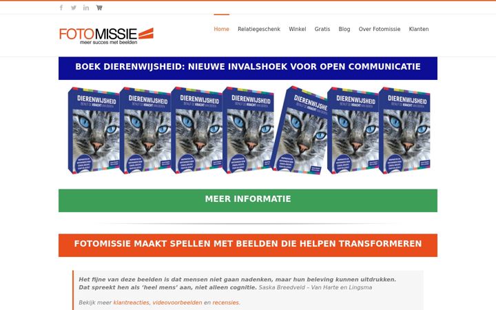 Screenshot of fotomissie.nl