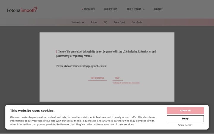 Screenshot of fotona-smooth.com