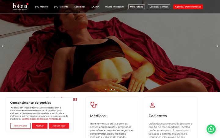 Skärmbild av fotona.com.br