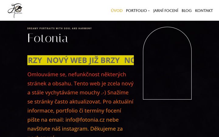 Snimka zaslona za fotonia.cz