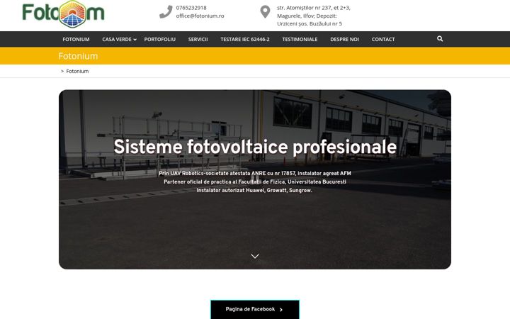 Screenshot ta' fotonium.ro