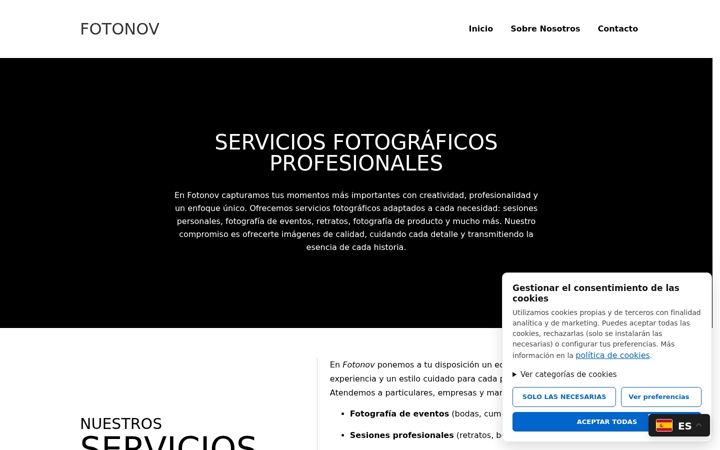 Screenshot of fotonov.com