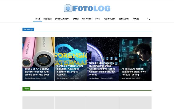 Screenshot of fotoolog.com