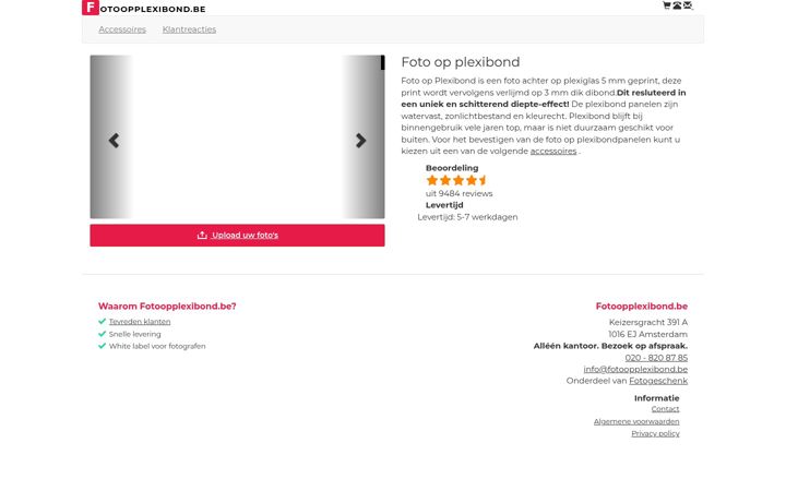 Screenshot of fotoopplexibond.be