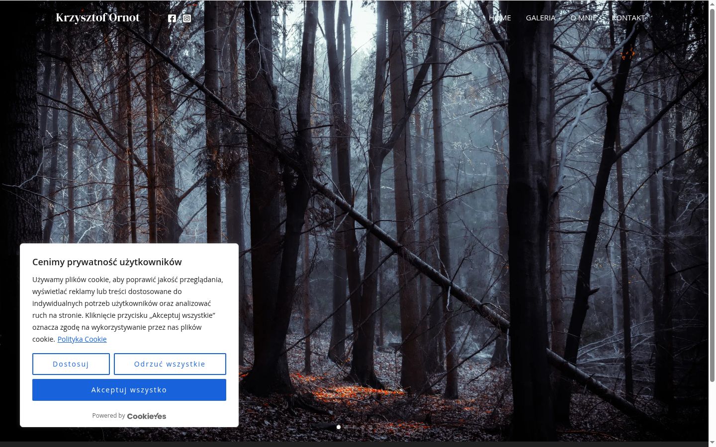 Screenshot des Einwilligungsbanners vor jeglicher Interaktion