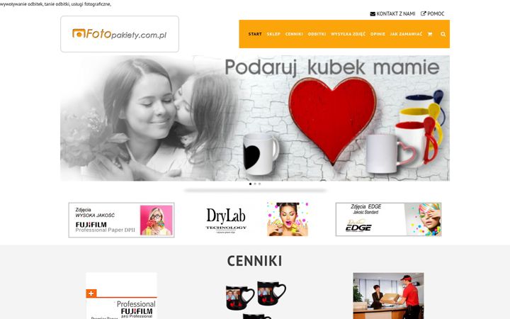 Screenshot of fotopakiety.com.pl