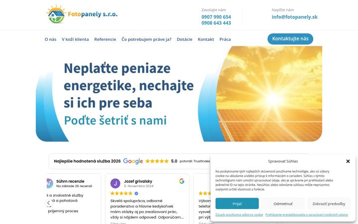 Screenshot ta' fotopanely.sk