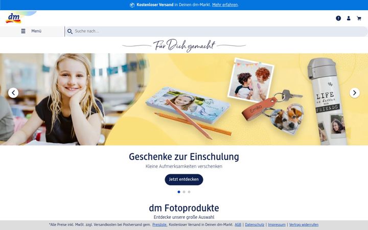 Screenshot of fotoparadies.de