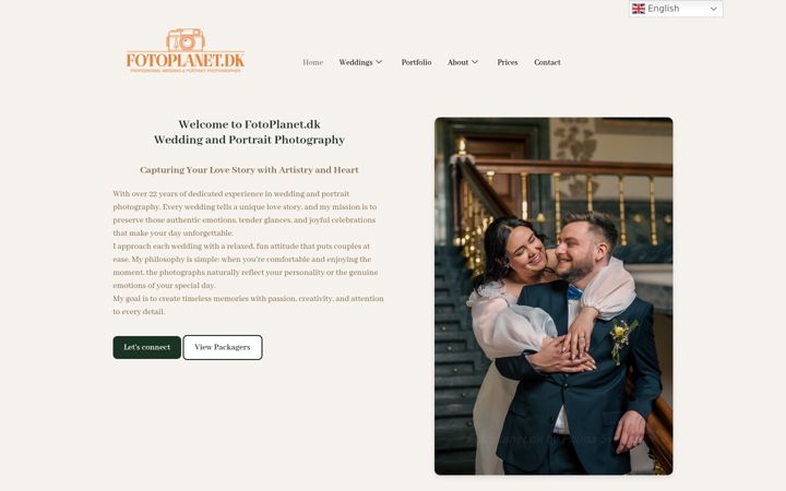 Screenshot of fotoplanet.dk